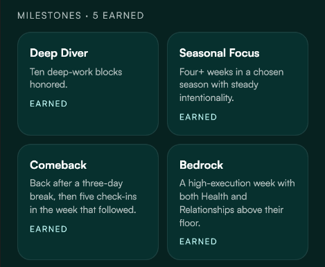 A milestone unlock ceremony.